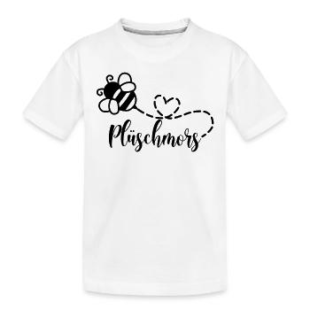 Plüschmors Hummel Ostfriesisch Ostfriesland - Kinder Premium Bio T-Shirt - Weiß - Vorne