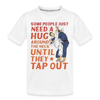 Brazilian Jiu-Jitsu BJJ - Kinder Premium Bio T-Shirt - Weiß - Vorne