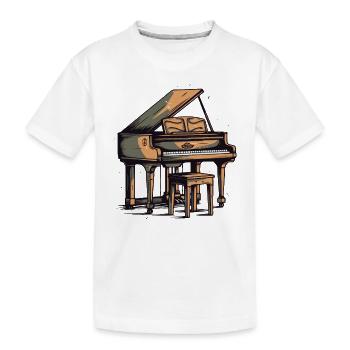 Un vieux piano - T-shirt bio Premium Enfant - blanc - Devant
