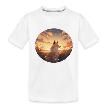 Renard, Renards, Renard, Enfants, Renard, Bébé, Animal, Forêt - T-shirt bio Premium Enfant - blanc - Devant