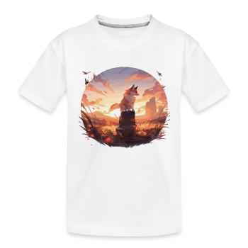 Renard, Renards, Renard, Enfants, Renard, Bébé, Animal, Forêt - T-shirt bio Premium Enfant - blanc - Devant