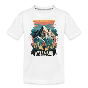 Watzmann Randonnée - Berchtesgaden, Alpes, Bavière - T-shirt bio Premium Enfant - blanc - Devant