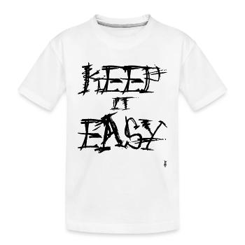 Restez simple - T-shirt bio Premium Enfant - blanc - Devant
