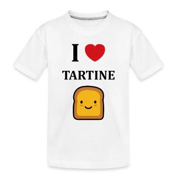 Tartine - T-shirt bio Premium Enfant - blanc - Devant