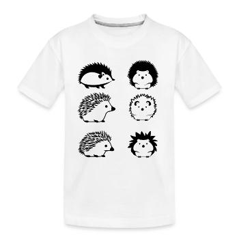 Hérisson - T-shirt bio Premium Enfant - blanc - Devant