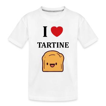 Tartine - T-shirt bio Premium Enfant - blanc - Devant