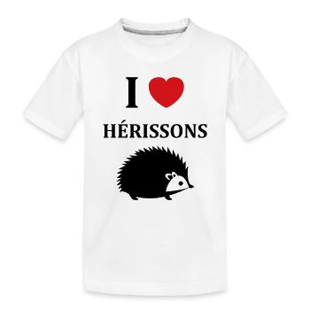 Hérisson - T-shirt bio Premium Enfant - blanc - Devant