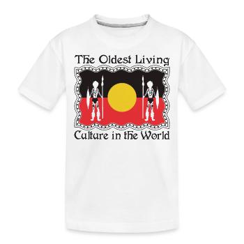 The Oldest Living Culture in the World - Kinder Premium Bio T-Shirt - Weiß - Vorne