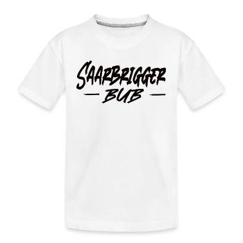 Saarbrigger Bub Saarland Saarländisch Dialekt Saar - Kinder Premium Bio T-Shirt - Weiß - Vorne