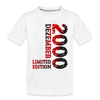 2000 Dezember Limited Edition 23. Geburtstag Deko - Kinder Premium Bio T-Shirt - Weiß - Vorne