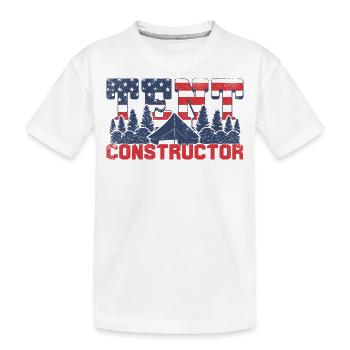 Constructeur de tentes - T-shirt bio Premium Enfant - blanc - Devant