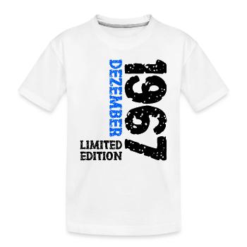 1967 December Limited Edition 56th Birthday Decoration - Kids' Premium Organic T-Shirt - white - Front