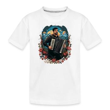 Accordion Musician Accordion Player Accordion - Kids' Premium Organic T-Shirt - white - Front