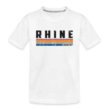 Vintage 70s 80s Style Rhine, Germany - T-shirt bio Premium Enfant - blanc - Devant
