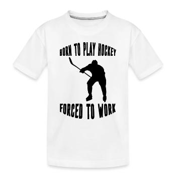 Joueur de hockey sur glace Équipe de hockey sur glace Fan de hockey sur glace - T-shirt bio Premium Enfant - blanc - Devant