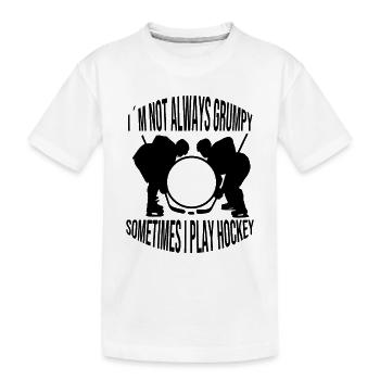 Eishockeyspieler Hockeyfan Eishockeyteam Eishockey - Kinder Premium Bio T-Shirt - Weiß - Vorne