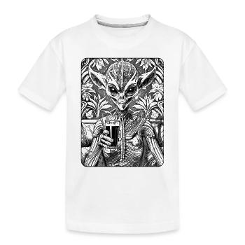 Limogalaxy: Ein Alien-Shirt für Sci-Fi-Liebhaber. - Kinder Premium Bio T-Shirt - Weiß - Vorne
