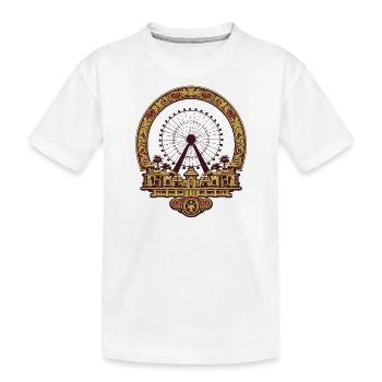 Parc d’attractions Foire, Fête foraine, Festival folklorique - T-shirt bio Premium Enfant - blanc - Devant