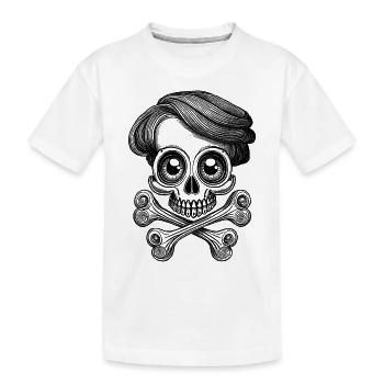 Femme Rock : Chemise hard rock unique et mignonne ! - T-shirt bio Premium Enfant - blanc - Devant