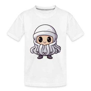 Octopus Winter Animal Baby Comic - Kids' Premium Organic T-Shirt - white - Front