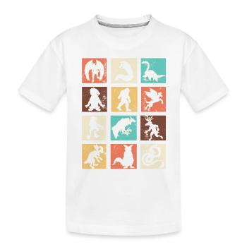 Monstres cryptides - T-shirt bio Premium Enfant - blanc - Devant