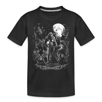 Cryptids Group - Kids' Premium Organic T-Shirt - black - Front