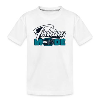 Mode de pêche sur les pêcheurs en haute mer Pêcheurs à la mouche - T-shirt bio Premium Enfant - blanc - Devant