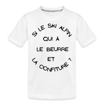 t-shirt humoristique, cadeau homme, femme, humour - T-shirt bio Premium Enfant - blanc - Devant