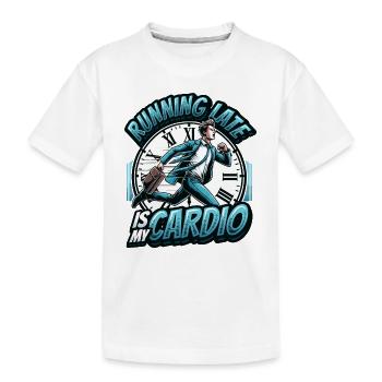 Running Late Humor Sarcasm Always Late - Kids' Premium Organic T-Shirt - white - Front
