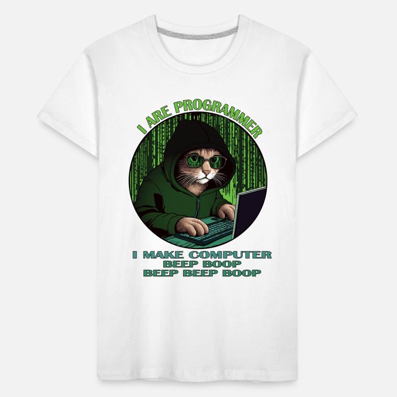 Je suis programmeur, vert, programmateur chat T-shirt bio Premium Enfant