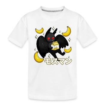 Mothman Bananen Milchshake - Kinder Premium Bio T-Shirt - Weiß - Vorne