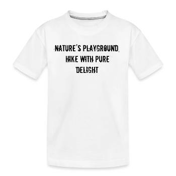 Randonnée - Terrain de jeu de la nature, randonnée avec des - T-shirt bio Premium Enfant - blanc - Devant