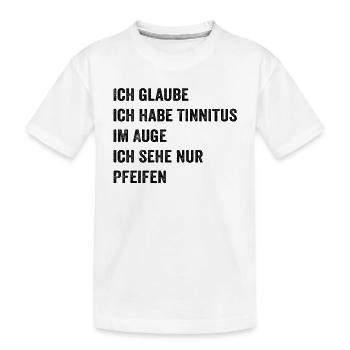 Augen-Pfeifen Spaß - Kinder Premium Bio T-Shirt - Weiß - Vorne