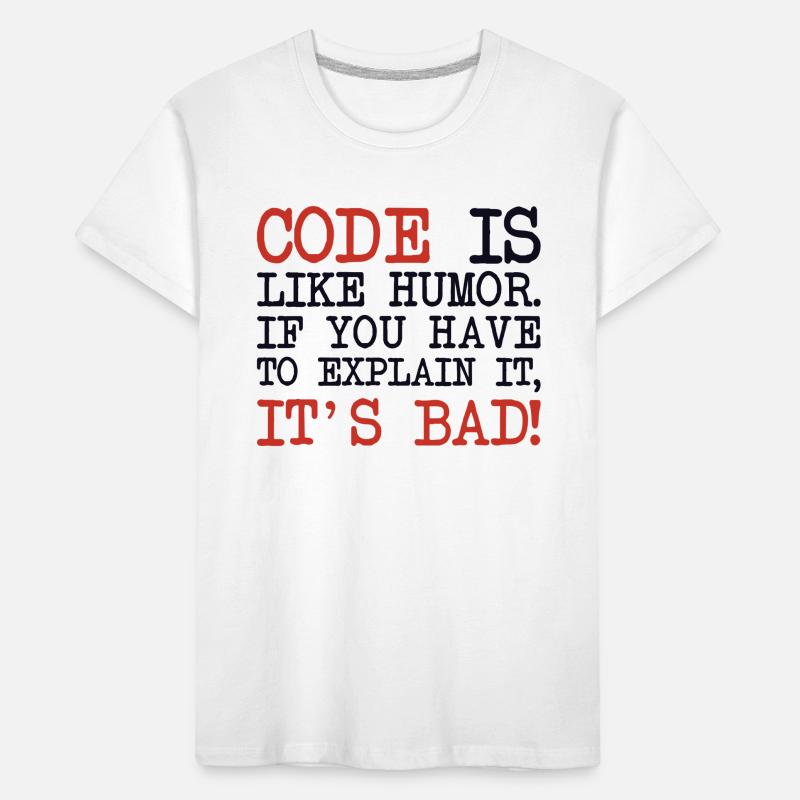 Code Explanation Developer Software Developer Kids' Premium Organic T-Shirt