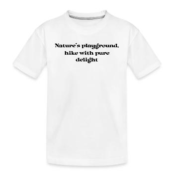 Randonnée - Terrain de jeu de la nature, randonnée avec des - T-shirt bio Premium Enfant - blanc - Devant