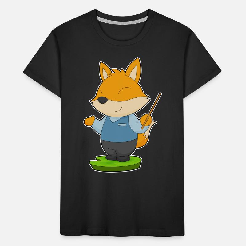 Fuchs Lehrer Pointer Kinder Premium Bio T-Shirt