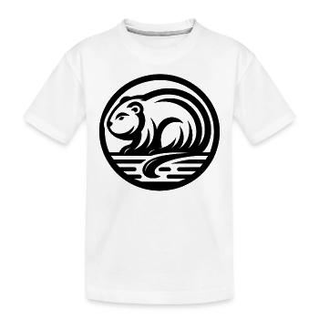 Castor Amérindien Zodiaque - T-shirt bio Premium Enfant - blanc - Devant