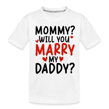 Mama, Willst Du Fröhlich, Mein Papa - Kinder Premium Bio T-Shirt - Weiß - Vorne