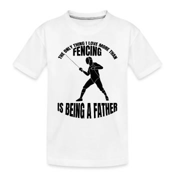 Escrime Cadeau Escrime Escrime Sport Escrime Formation - T-shirt bio Premium Enfant - blanc - Devant