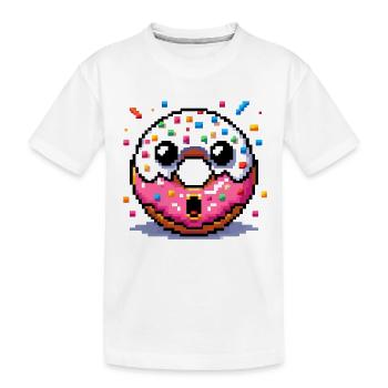Süßer Donut - Das perfekte Geschenk - Kinder Premium Bio T-Shirt - Weiß - Vorne