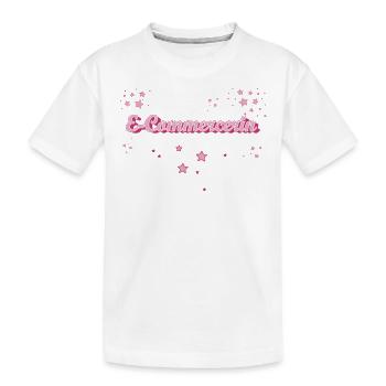 Online-Händler Abschluss-Geschenk E-Commercerin - Kinder Premium Bio T-Shirt - Weiß - Vorne