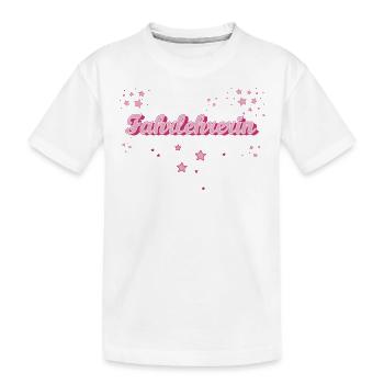 Fahrschule Abschluss-Geschenk Fahrlehrerin - Kinder Premium Bio T-Shirt - Weiß - Vorne