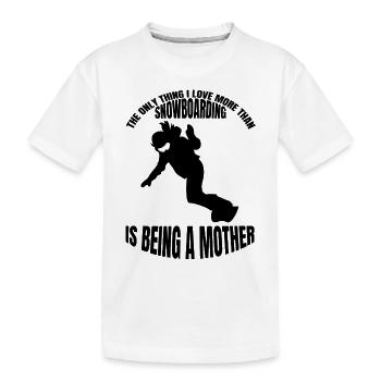 Snowboarder Cadeau Snowboard Snowboard - T-shirt bio Premium Enfant - blanc - Devant