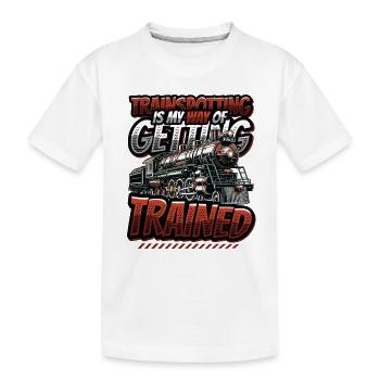 Trainspotting Train Lovers Trains - T-shirt bio Premium Enfant - blanc - Devant