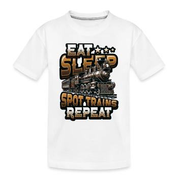 Trainspotting Train Lovers Trains - T-shirt bio Premium Enfant - blanc - Devant