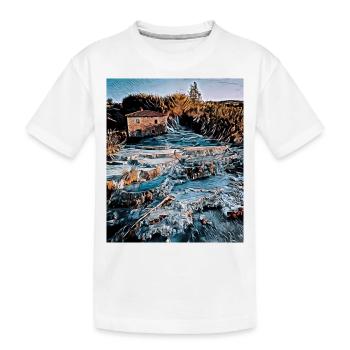 Cascate del Mulino, Italy - Kids' Premium Organic T-Shirt - white - Front