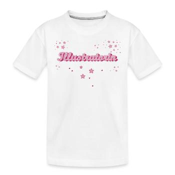 Designer Abschluss-Geschenk Illustratorin - Kinder Premium Bio T-Shirt - Weiß - Vorne