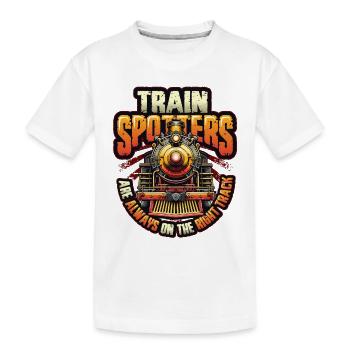 Trainspotting Train Lovers Trains - T-shirt bio Premium Enfant - blanc - Devant