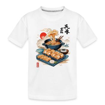 Cuisine japonaise Ukiyo-e Esthétique Food Design - T-shirt bio Premium Enfant - blanc - Devant