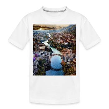 Mostar, Bosnie-Herzégovine, Europe - T-shirt bio Premium Enfant - blanc - Devant